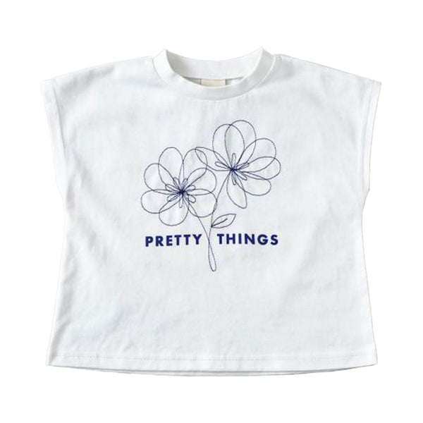 お花フレンチTシャツ P11801-37 半袖Tシャツ 3カラー