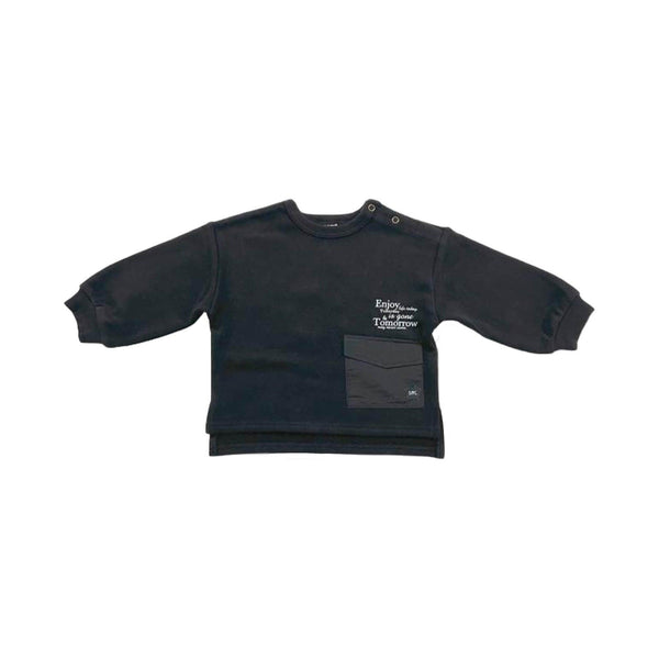 ポケット付きTシャツ C21450-29 長袖Tシャツ ブラック 黒 グレー アイボリー 3カラー