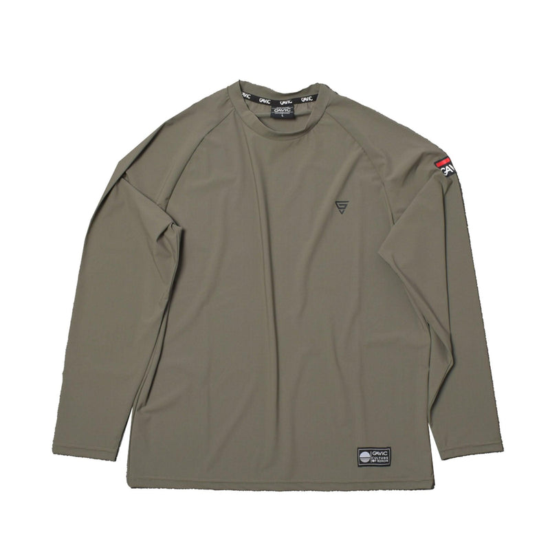アクティブロングスリーブTシャツ GA7310 長袖Tシャツ ブラック 黒 ネイビー カーキ ベージュ 4カラー
