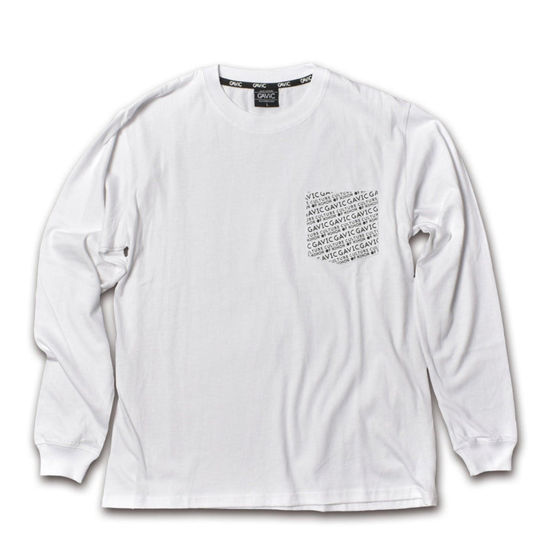グラフィック ロングスリーブTシャツ GA7311 長袖Tシャツ ホワイト 白 ブラック 黒 ベージュ 3カラー