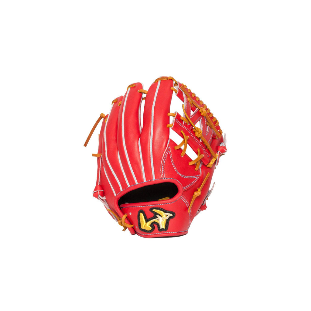 Gecko 硬式・軟式兼用内野用グローブ 赤黒 オーダー Gecko 硬式・軟式