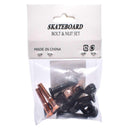 ボルト＆ナット セット スケートボード部品 ブラック 黒 ブルー ゴールド オレンジ グリーン 5カラー