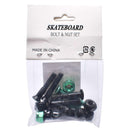 ボルト＆ナット セット スケートボード部品 ブラック 黒 ブルー ゴールド オレンジ グリーン 5カラー