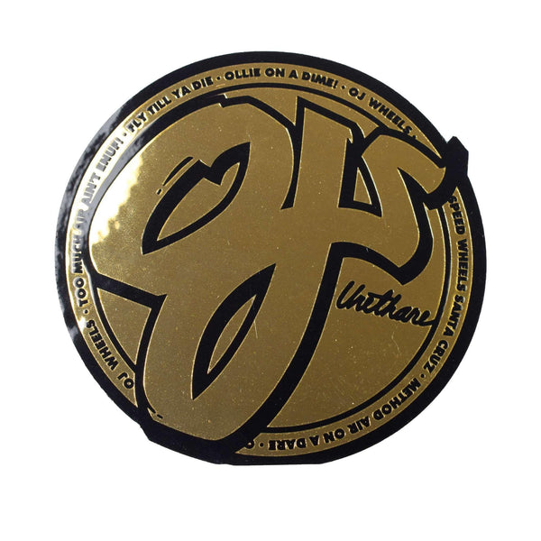 オージェーOJ オージェー ステッカー CLASSIC GOLD FOIL STICKER 3IN×3IN 88281787 - Z-CRAFT 