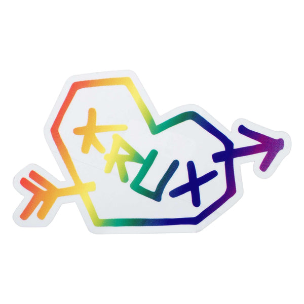 クラックスクラックス ステッカー RAINBOW HEART STICKER 4INCH×3.25INCH 88281740 - Z-CRAFT 