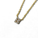 ジルコニア イニシャル ネックレス TN-105 ジュエリー ゴールド 13カラー