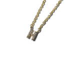 ジルコニア イニシャル ネックレス TN-105 ジュエリー ゴールド 13カラー