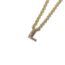 ジルコニア イニシャル ネックレス TN-105 ジュエリー ゴールド 13カラー