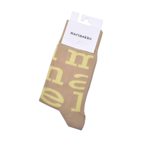 KASVAA ISO LOGO SOCKS 90675 靴下 ブラック 黒 ベージュ 2カラー