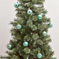 デザインカットボール 6cm 16個セット クリスマスツリー オーナメント グリーン 緑 シルバー シャンパンゴールド ゴールド 金 パープル 紫 4カラー
