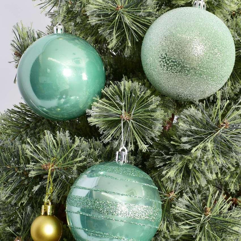 クリスマスデコレーション クリスマスツリー装飾ボールセット、レッドグリーン