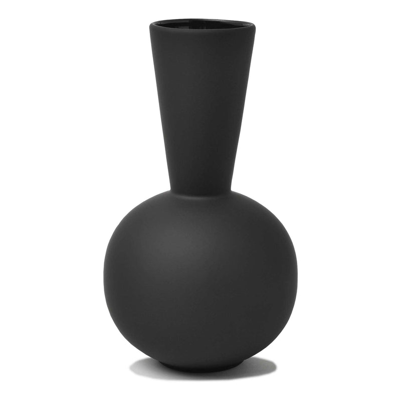 トランペットベース 30cm HI-028-29 花瓶 ブラック 黒 ベージュ キナリ 生成り オフホワイト 2カラー