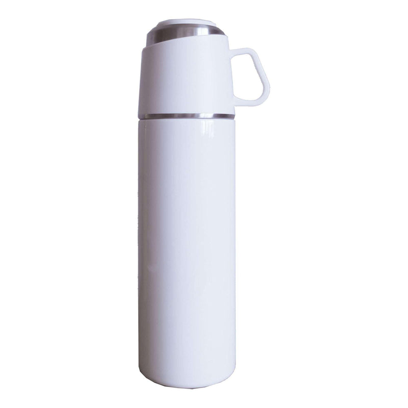 ワンプッシュアンドコップ ボトル 500 水筒 ホワイト 白 イエロー 4カラー