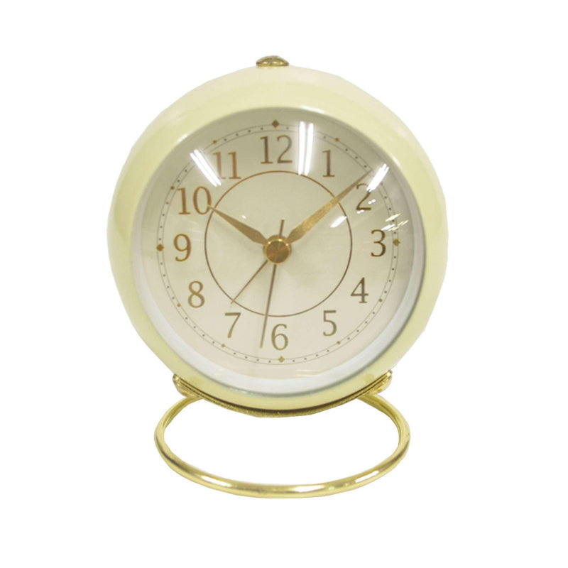 アラームクロックスフィア 置き時計 ホワイト 白 ブラウン 茶 4カラー